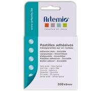 Artemio Set de 200 Pastillas Adhesivas Transparentes, Pegamento, Claro, 8,5 x 2 x 15 cm