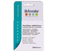 Artemio Set de 300 Pastillas Adhesivas Transparentes, Pegamento, Claro, 8,5 x 2 x 15 cm