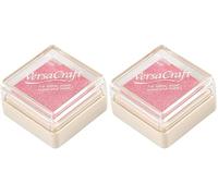 Artemio Tsukineko Tinta VERSACRAFT para Textil Color Chicle 33x33mm. Almohadilla (Paquete de 2)