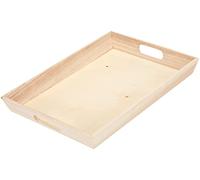 Artemio VIPB2535 - Bandeja Rectangular (Madera, 25 x 35 x 4,5 cm), Color Beige