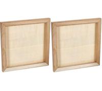 Artemio VITAB3030 Marco de Madera Natural para Decorar, 30 x 30 cm (Paquete de 2)