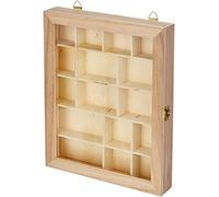 Artemio Vitrina, Madera, Beige, 23 x 28 x 3 cm