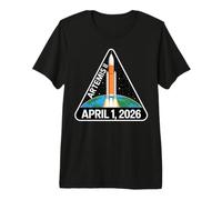 Artemis II 2 Lanzamiento a la Misión Espacial Lunar 2026 Rocket Earth Camiseta Premium