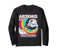 Artemis II 2026 Cute Design for Kids Launch Back to The Moon Manga Larga