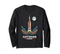 Artemis II 2026 Misión de Lanzamiento de Cohetes a la Luna Artemis 2 Manga Larga