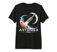 Artemis II Lanzamiento a la Luna 2026 Camiseta Premium