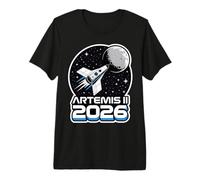 Artemis II Lanzamiento a la Luna 2026 Camiseta Premium