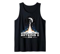 Artemis II Lanzamiento a la Luna 2026 Camiseta sin Mangas