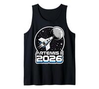 Artemis II Lanzamiento a la Luna 2026 Camiseta sin Mangas