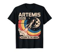 Artemis II Lanzamiento de Regreso a la Luna 2026 Camiseta