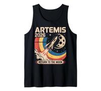 Artemis II Lanzamiento de Regreso a la Luna 2026 Camiseta sin Mangas
