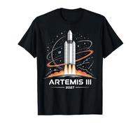 Artemis III 3 2027 Espacio Tierra Órbita Baja Camiseta