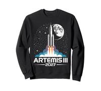 Artemis III 3 2027 Retro Espacio Tierra Baja Órbita Sudadera