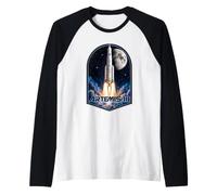 Artemis III Launch to The Moon Camiseta Manga Raglan