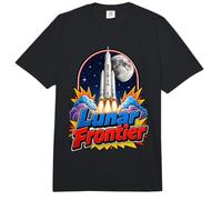 Artemis III Lunar Frontier Space Rocket Moon Mission Comfort Colors Adult Heavyweight T-Shirt