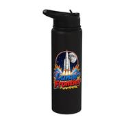 Artemis III Lunar Frontier Space Rocket Moon Mission Stainless Steel Insulated Water Bottle