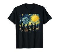 Artemis Space Astronaut Space Suit Starry Night Graphic Art Camiseta