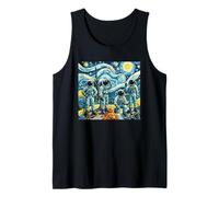 Artemis Space Astronaut Space Suit Starry Night Graphic Art Camiseta sin Mangas