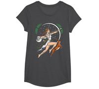 Artemisa Diosa Griega Caza Dioses mitología Antigua Grecia Camiseta, Niñas, Jaspeado Oscuro, XS
