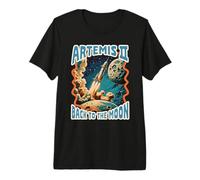 Artemisa II Volver a la Luna Vintage Space Rocket Retro Camiseta Premium