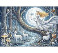 Artemisa Puzzle De Madera 500 Piezas Adultos Y Niños,14 Años+,Anti-estrés,Reto Diosa de la Caza,Rompecabezas,Regalo Ideal,Relax,Madera,Deco Pared,Desafío,Educativo (52x38cm)