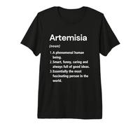 Artemisia Definición de Nombre Diccionario Divertido Camiseta Premium