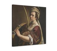 Artemisia Gentileschi - Como Santa Catalina de Alejandría clásica obra maestra póster decorativo lienzo arte pared sala de estar dormitorio pintura 28 x 28 pulgadas (70 x 70 cm)