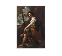 Artemisia Gentileschi - Póster decorativo de David y Goliat, obra maestra, lienzo decorativo para sala de estar, dormitorio, oficina, decoración del hogar, 50 x 75 cm