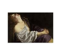 Artemisia Gentileschi - Póster decorativo de María Magdalena en éxtasis, decoración del hogar, arte de pared, impresiones para colgar en el dormitorio, pintura decorativa para habitación, estética, 60