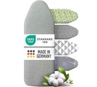 arteneur® - Premium Funda Tabla de Planchar Ajustable I 5 Tallas I Refleja el Calor y el Vapor I OEKOTEX100 I Banda Elástica I para Tables de Planchar 120x40 cm M Plata