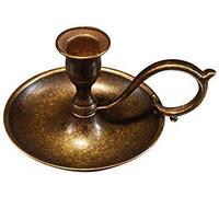 arterameferro Bugia portavelas de latón bruñido estilo francés