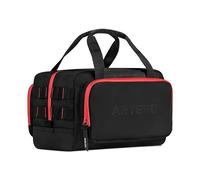 Artero Atlas Bolsa de peluquería Canina con Estuche para 6 Tijeras, Negra | Para herramientas y cosméticos, apertura superior, cremalleras impermeables, asas de mano, 23 x 19 x 28 cm, poliéster