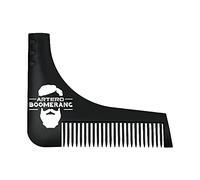 Artero Boomerang peine para barba de barbero, ergonómico, color negro | Afeitado de cuello y perilla, se usa en distintos ángulos, con navaja o máquina, barbería y arreglo en casa