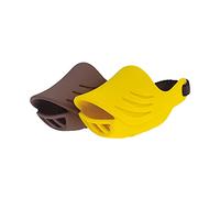 Artero Bozal de Silicona para Perros (L, Amarillo)