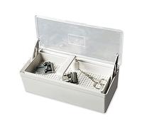 Artero caja para sumergir cuchillas con tapa y bandeja extraíble | Pensada para Blade Care, se escurre sin meter los dedos, cortapelos, peluquería canina y barbería, sin líquido