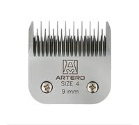 Artero cuchilla A5 de acero para máquina de cortar pelo, n.º 4 9 mm | Compatible con Andis, Moser, Heiniger, Oster y Aesculap Fav5, corte largo rápido en zonas grandes, perros, gatos y barbería