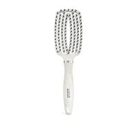 Artero Ge-Bion 17 cepillo de pelo flexible para desenredar, blanco | Cerdas de jabalí y nailon, púas de punta redonda, cabello húmedo o seco, mujer, hombre y niños, mango antideslizante
