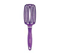 Artero Ge-Bion 17 cepillo de pelo flexible para desenredar, morado | Cerdas de jabalí y nailon, púas de punta redonda, cabello húmedo o seco, mujer, hombre y niños, mango antideslizante
