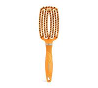 Artero Ge-Bion 17 cepillo de pelo flexible para desenredar, naranja | Cerdas de jabalí y nailon, púas de punta redonda, cabello húmedo o seco, mujer, hombre y niños, mango antideslizante