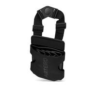 Artero Helios funda para tijeras de peluquería, cintura u hombro, negro | Compartimentos separados, puntas protegidas, cinturón ajustable con cierre de clic, polipiel y forro de tela, salón y barbero