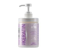 Artero Keratin Vital acondicionador para Perros con queratina, 650 ml | Pelo largo, seco o dañado, yorkshire, bichón maltés y shih tzu, también gatos, menos encrespamiento, mascarilla desenredante