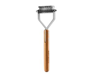 Artero King - Supercoat Doble 7-13 - Cepillo para Perros de Pelo Largo y Corto - Desenreda y Quita Nudos - Pelo Suelto - Mango de Bambú Ovalado