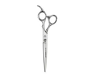 Artero One tijeras de peluquería rectas para diestros, 7 pulgadas | Acero 440C de 57 HRc, filo de navaja y hojas cóncavas, hoja ancha, mantos medios y cabello, perros, gatos y barbería