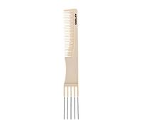 Artero peine de peluquería para cardar y crepar, púas redondas, 190 mm | Volumen en la raíz, recogidos y moños, POM resistente hasta 120 °C, flexible y ligero, sobre cabello seco