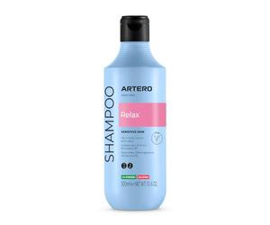Artero Relax champú para perros y gatos de piel sensible con aloe, 300 ml | Con rosa mosqueta y manzanilla, suave, tras el stripping, baños frecuentes, todas las razas, peluquería canina y casa