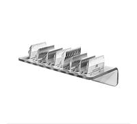 Artero soporte de pared para cuchillas de cortapelos, 22 x 9 cm | Se fija con 2 tornillos, a mano en el puesto de trabajo, ordena el salón, peluquería canina y barbería, se vende vacío