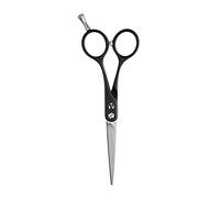 Artero Symetric tijeras de peluquería rectas, negras, 5,5 pulgadas | Mango simétrico de aluminio muy ligero, acero inoxidable 4030 de 57 HRC, filo de navaja, hojas cóncavas, para empezar