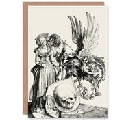Artery8 Albrecht Durer Art Card Coat of Arms with a Skull