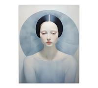 Artery8 Anne Boleyn Modern Conceptual Oil Painting Sad Melancholic Woman Portrait Artwork Extra Large XL Wall Art Poster Print