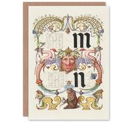 Artery8 Art Card Pictorial Letter Guide M And N Model Book of Calligraphy